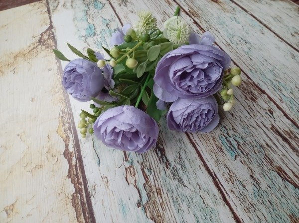 Producto - Ramo de peonia (lila claro ) artificial