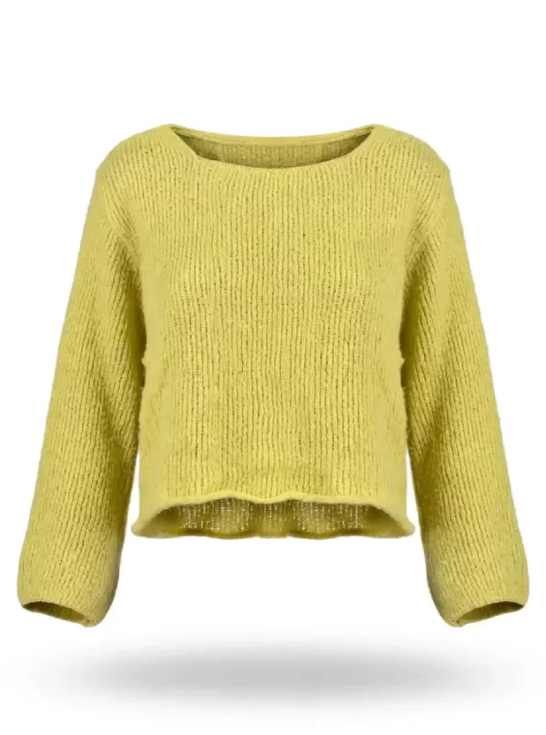 Producto - Sweater Mohair Burbuja Limón