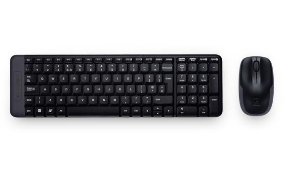 Producto - Teclado español + mouse - wireless - receptor usb -cifrado aes 128bits -Logitech