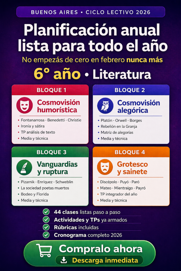 Producto - Planificación anual sexto año