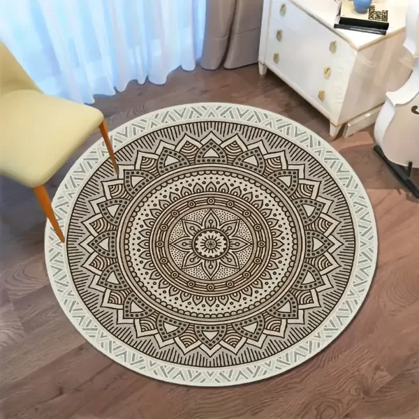 Producto - ALFOMBRA REDONDA DE 6MM EN LANA DE CASHMERE 140CM
