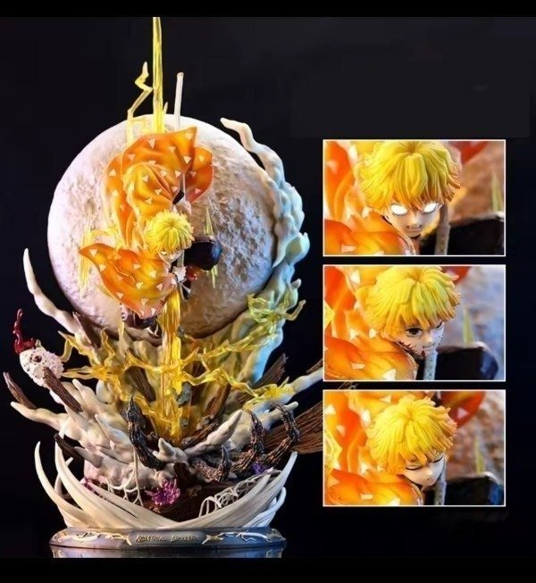 Producto - Diorama Zenitsu con Luz 50 cm - Demon Slayer
