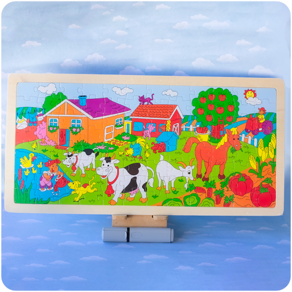 Producto - Rompecabeza de Madera 96 Piezas - Granja
