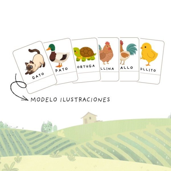 Producto - Pack de Lectoescritura- Animales de la granja - 1