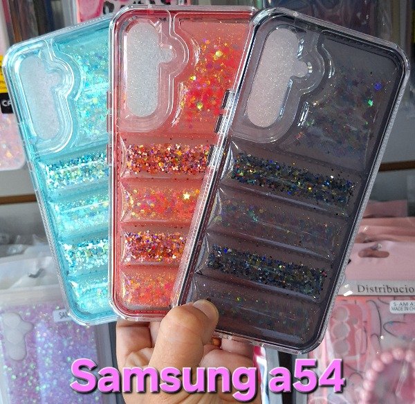 Producto - Fundas puffer brillo reforzadas. Samsung a54