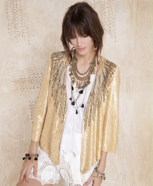 Producto - Saco RAPSODIA (S) Feather Gold - 0