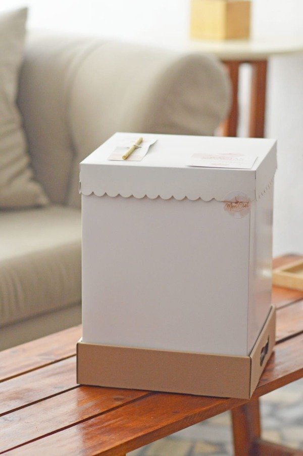 Producto - Caja Drip para torta alta 25x25x40 - base kraft reforzada - 1