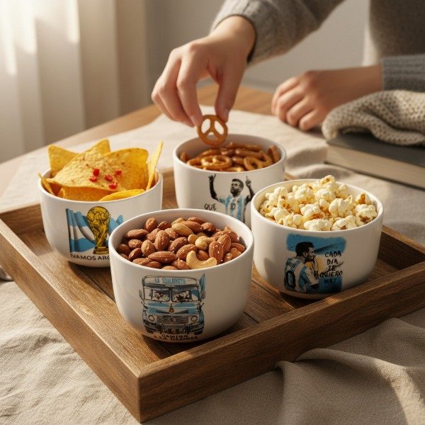 Producto - SET DE 4 CUENCOS XXL CERAMICA SELECCION ARGENTINA 700CC