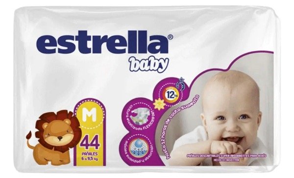 Producto - Pañal Estrella Baby M x 44un