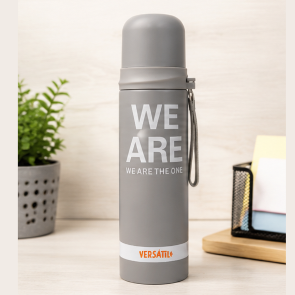 Producto - Termo We Are The One Gris 500cc Acero Inoxidable