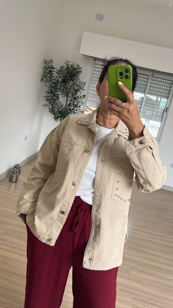 Camisaco jean tachas — imagen 8