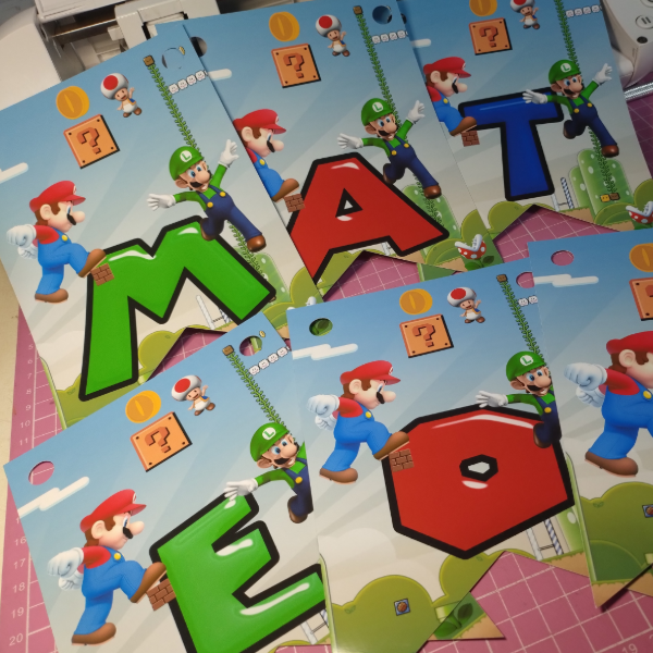 Producto - Banderines personalizados, decora con ternura y color. (Plancha A4) - 4