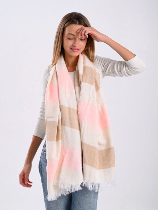 Producto - RUANA CLOE - CAFE/ROSA