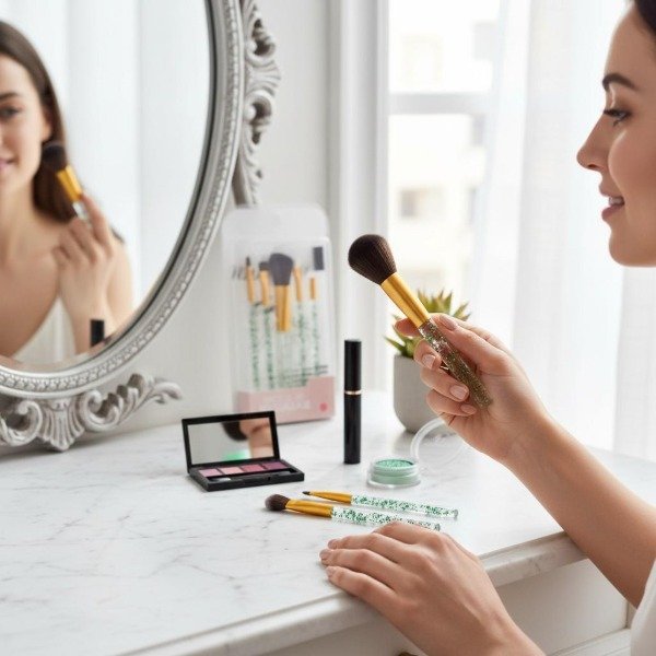 Producto - SET DE 5 BROCHAS DE MAQUILLAJE EN BLISTER 15 CM