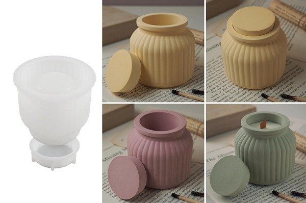 Producto - Molde vasija rayada grande BM3599