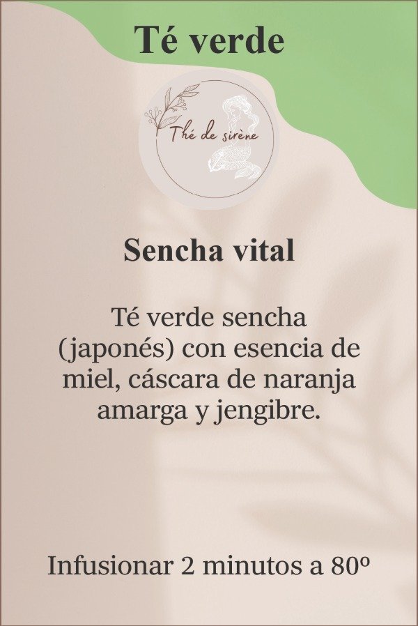 Producto - Blend de té verde 40g importado - Sencha vital