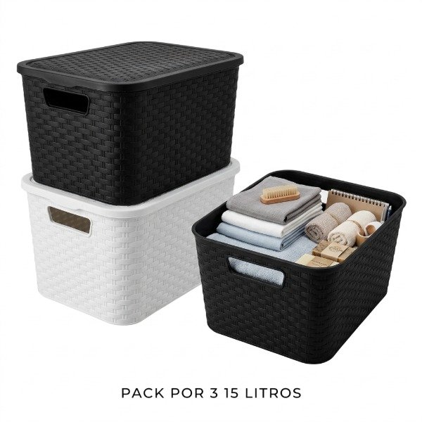 Producto - Caja Organizadora PACK x 3 - 15 L