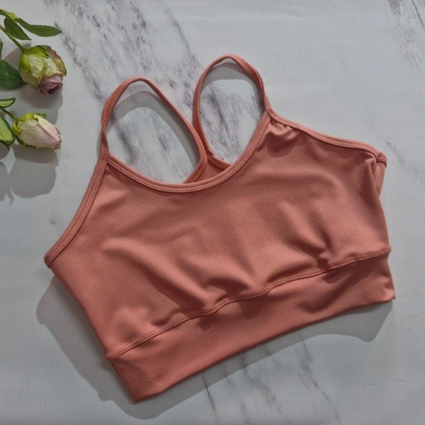 Producto - Top salmón tirita - talle 1