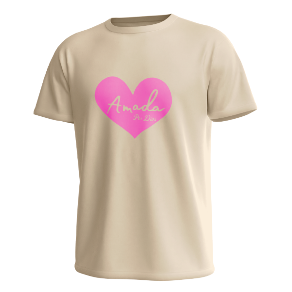 Producto - PROMO Remera Talle Del 1 Al 8 (AMADA POR DIOS) NATURAL (X1 UNIDAD)