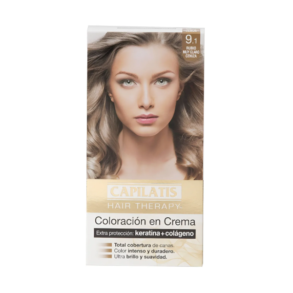 Producto - TINT. CAPILATIS 9.1 RUBIO MUY CLARO CENIZA