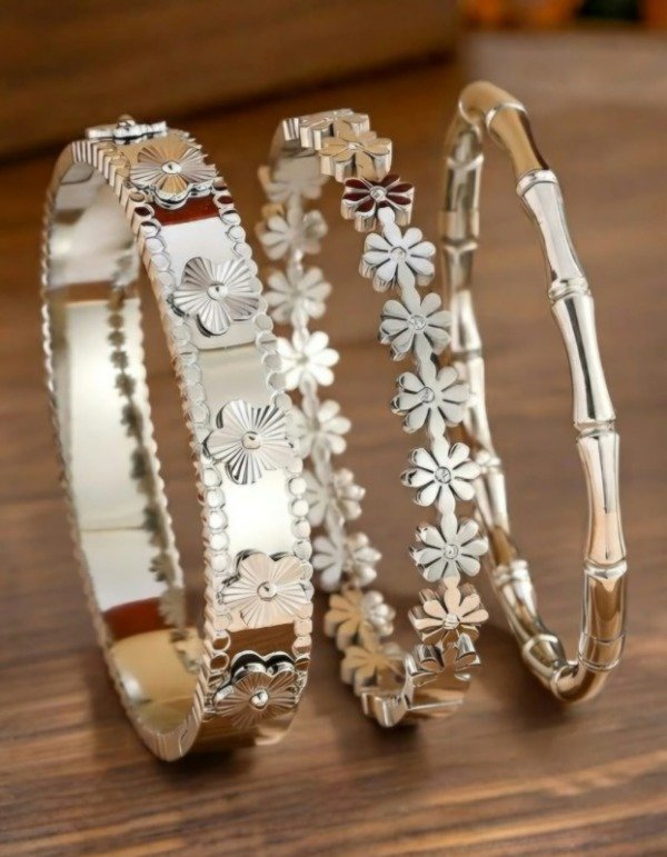 Producto - Pack x3 - Pulseras Acero - Blume - 0