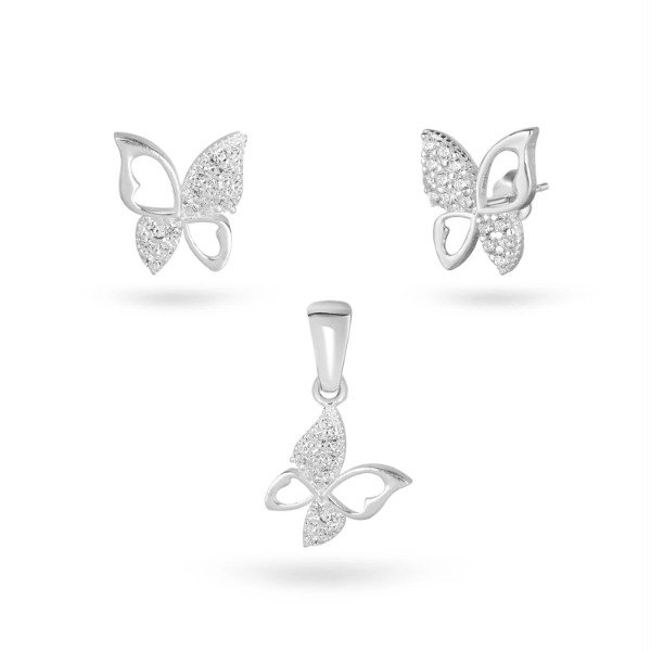 Producto - Conjunto Mariposa Kiara (Aros y dije)