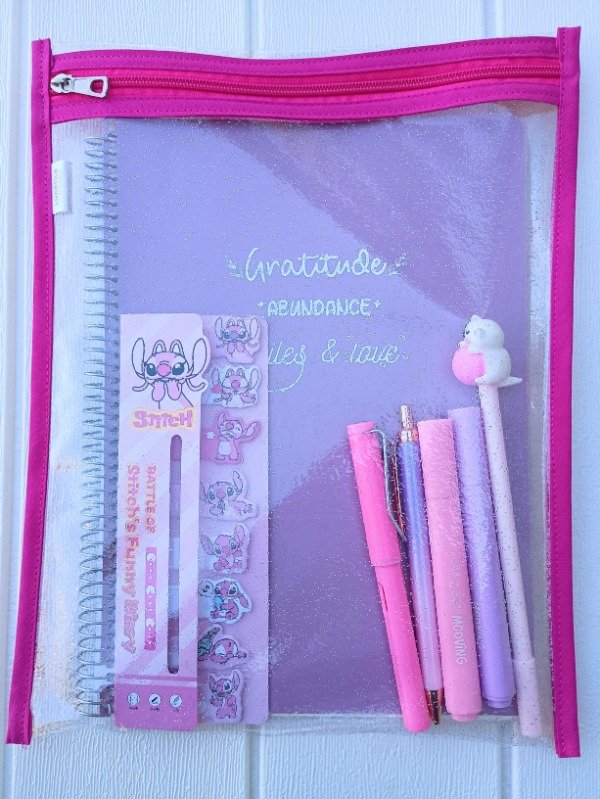 Producto - Sobre Cristal Grande A4 Fucsia