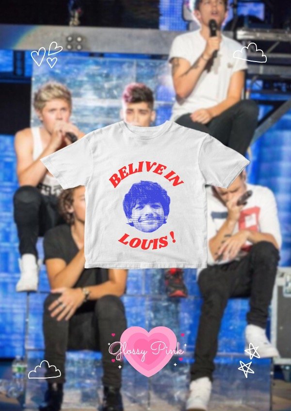 Baby Tee Belive In Louis - DTF