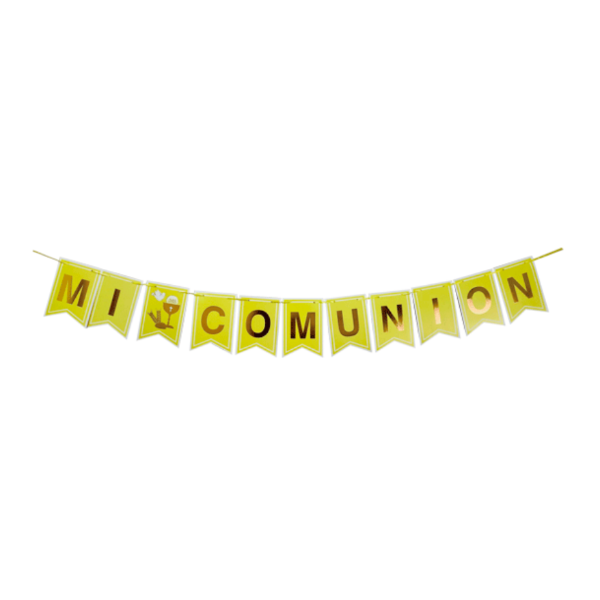 Producto - Banderin liso "Mi comunion"