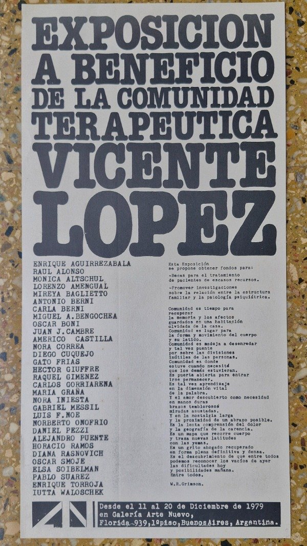 Producto - Afiche Exposición Galería Arte Nuevo, 1979 - Berni, Noé, Suárez, Boni, etc. - 1