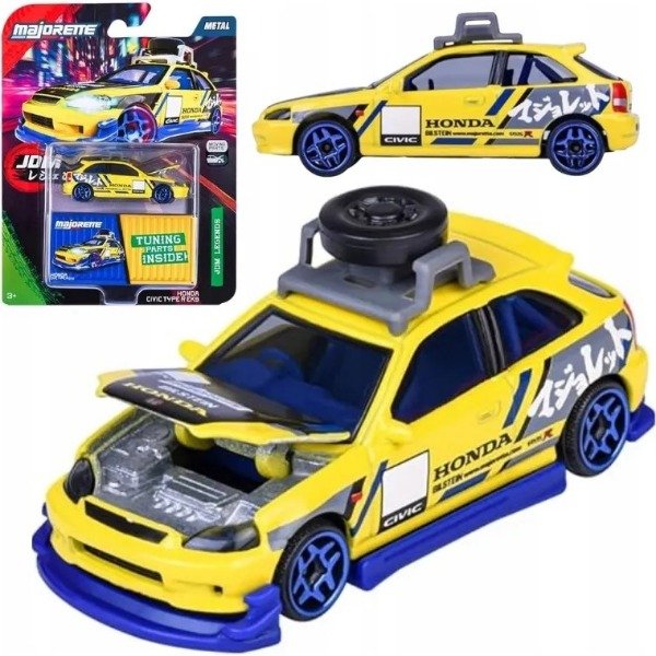 Producto - Majorette JDM Legends Deluxe Moving Parts Honda Civic Type R EK9 - 0