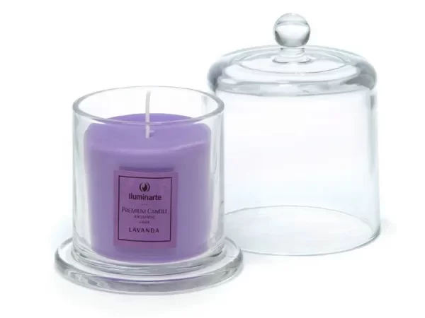Producto - Vela Con Campana Aromática de Cristal.12 x 9 cm