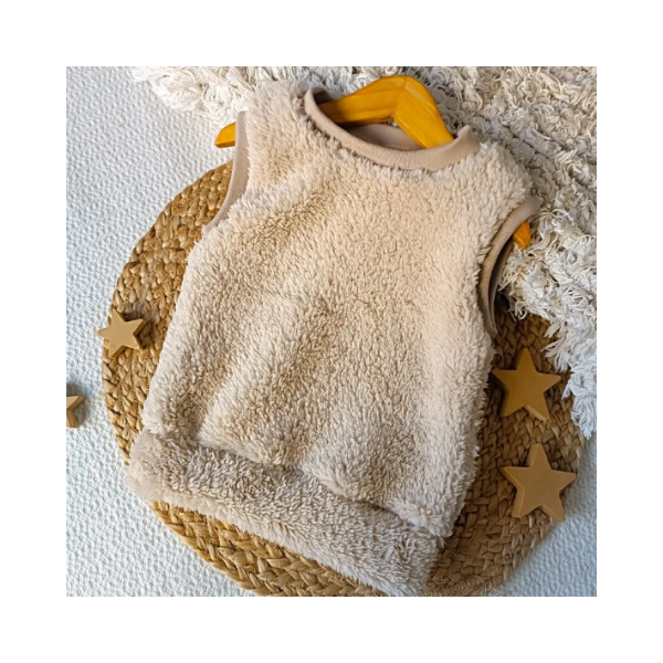 Producto - chaleco simil corderito beige