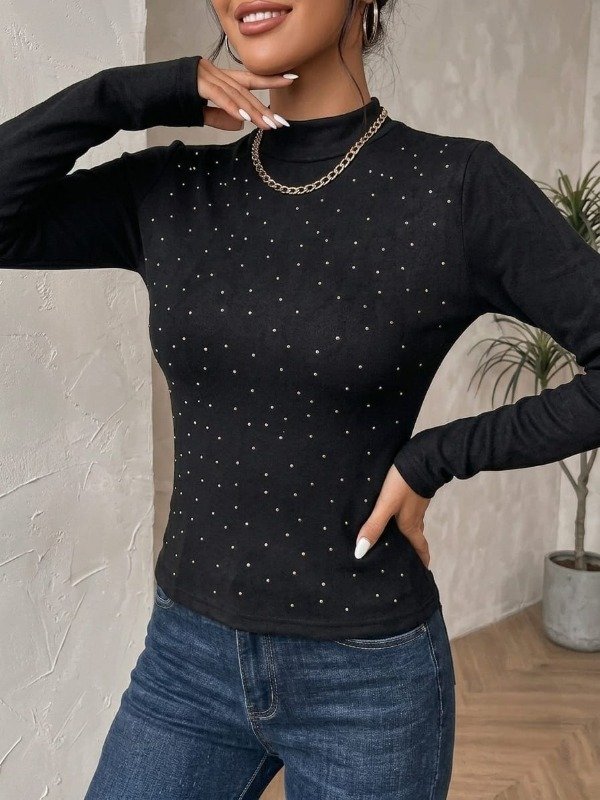 Producto - POLERA DARLON CON STRASS MUJER