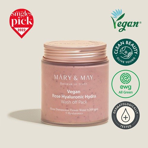Producto - Mary and May Rose Hyaluronic Hydra Wash off Pack 125g - 3