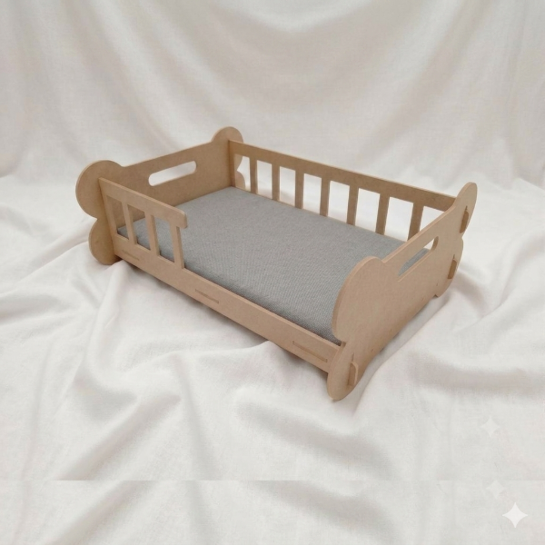 Producto - Camita Rustica Cachi para perros-blant - 0