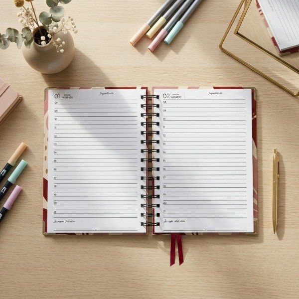 Producto - Agenda Personal DIARIA Florecer Suave - 8
