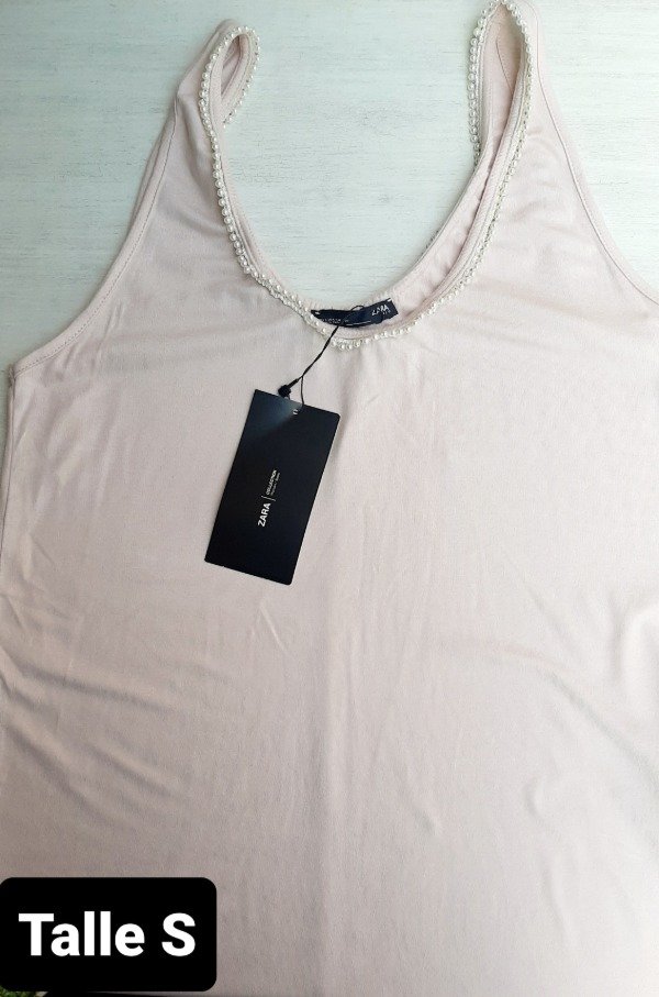 Musculosa Zara talle S nude