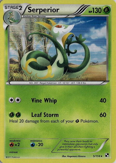 Producto - Serperior - 5/114 - Black and White - Holo