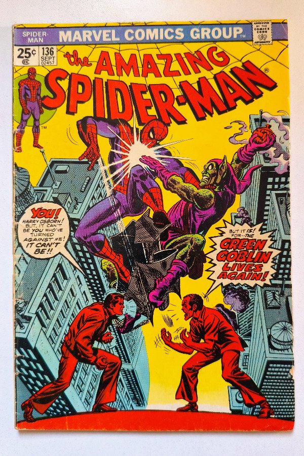 Producto - Amazing Spider-Man #136 (1974) - 1ra aparición de Harry Osborn como Green Goblin