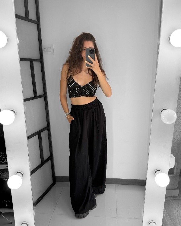 Producto - PALAZO LINO NEGRO