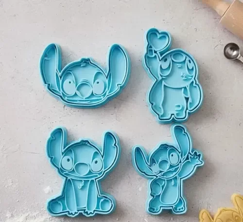 Producto - Cortante + Sello Stitch Galletitas, Cookies, Ballina Set X4u