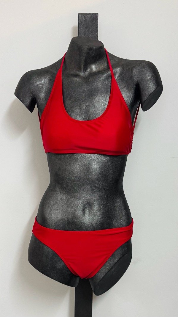 Producto - Bikini moño vedetina rojo