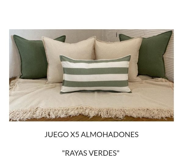 Producto - SET DE 5 ALMOHADONES