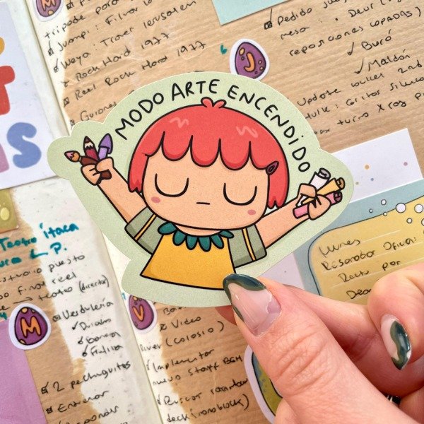 Producto - Sticker die cut OPP Modo Arte