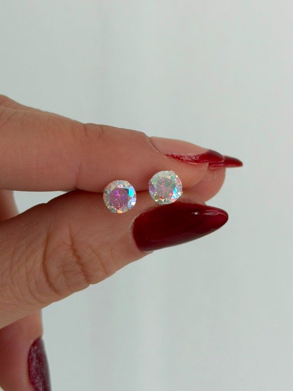 Producto - Aros cubic tornasol 6 mm - 0