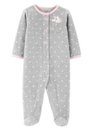 Producto - Enterito Micropolar Beba Gris Unicornio