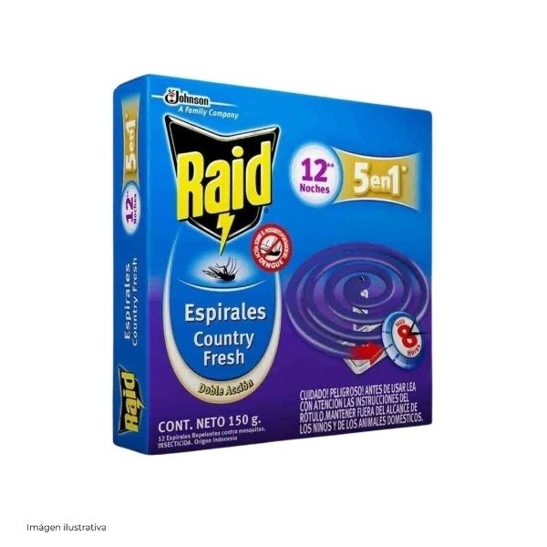 Producto - ESPIRALES RAID LAVANDA X12