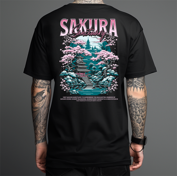Producto - Remera Oversize Urban Sakura Oriental