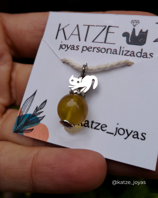 Producto - Dijes "Baila michi" - PLATA 925
